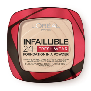 L'Oreal Paris Infallible 24H Fresh Wear Foundation in a Powder, Transferproof, Ivoire Ivory 20(9 g)